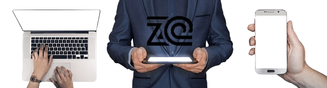 Créateur de sites internet en Alsace – logo Ze Web D sur ordinateur, tablette et smartphone